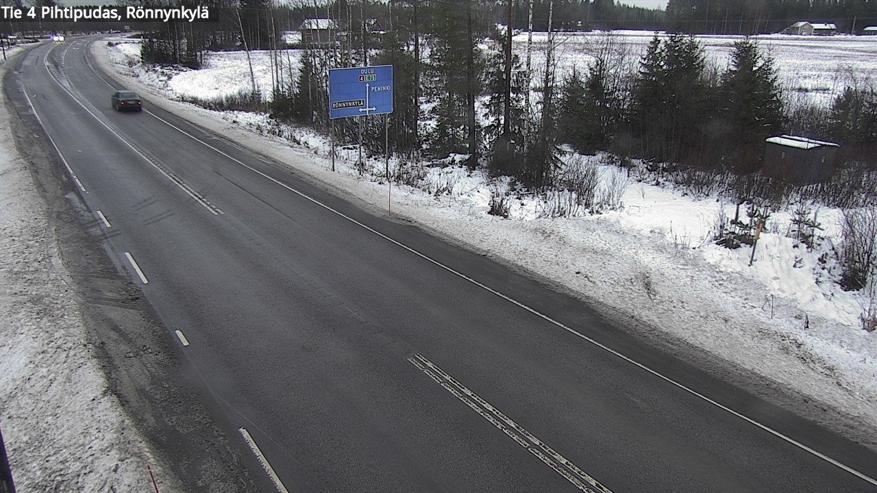 Weather Camera Image Väg 4 Pihtipudas, Rönnynkylä, Pihtipudas, Keski-Suomi