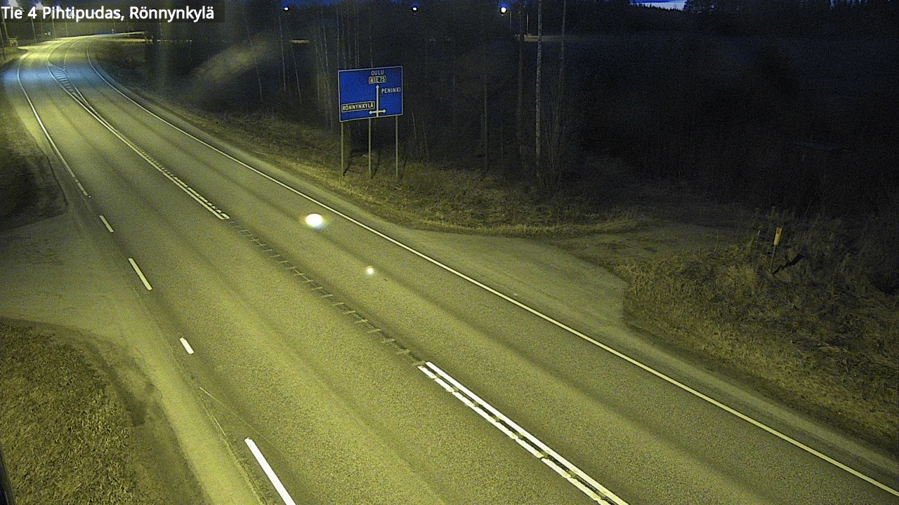 Weather Camera Image Road 4 Pihtipudas, Rönnynkylä, Pihtipudas, Keski-Suomi
