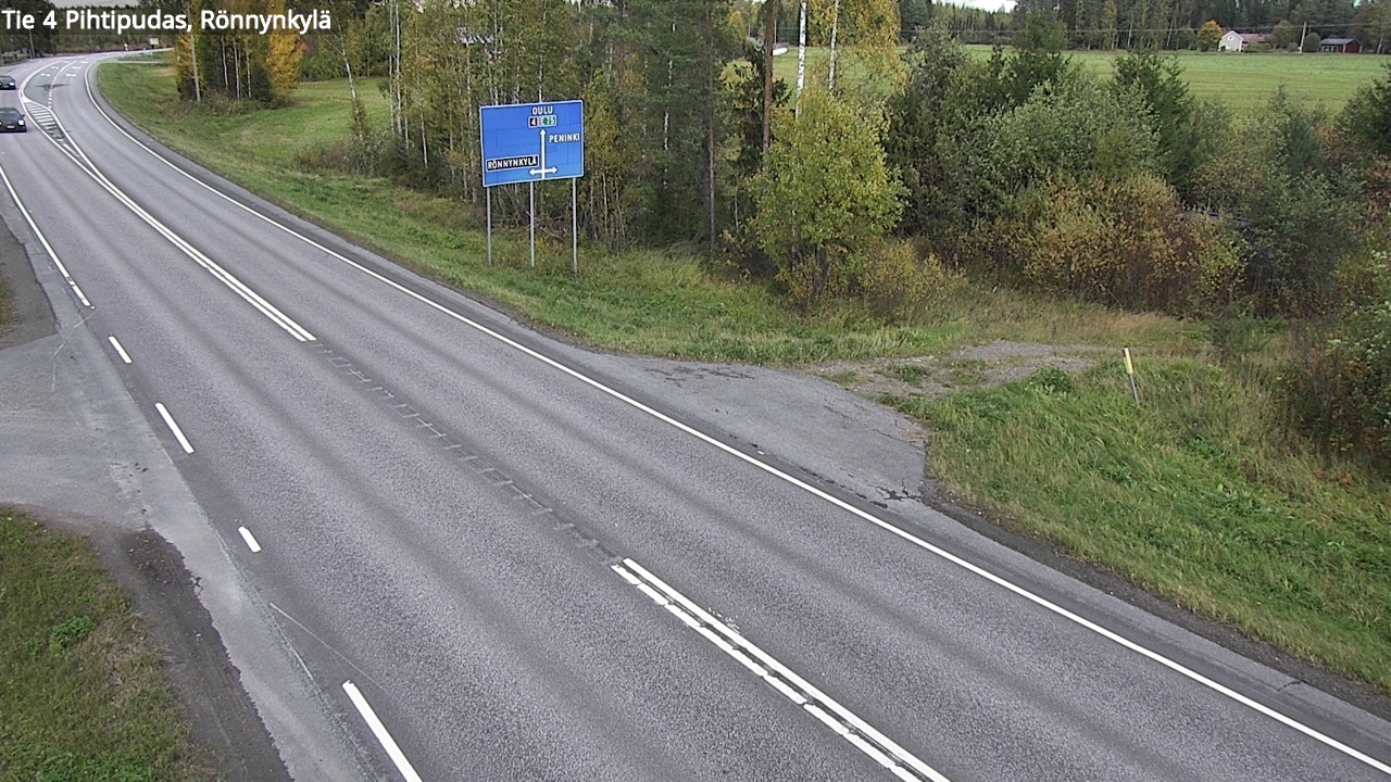 Weather Camera Image Väg 4 Pihtipudas, Rönnynkylä, Pihtipudas, Keski-Suomi