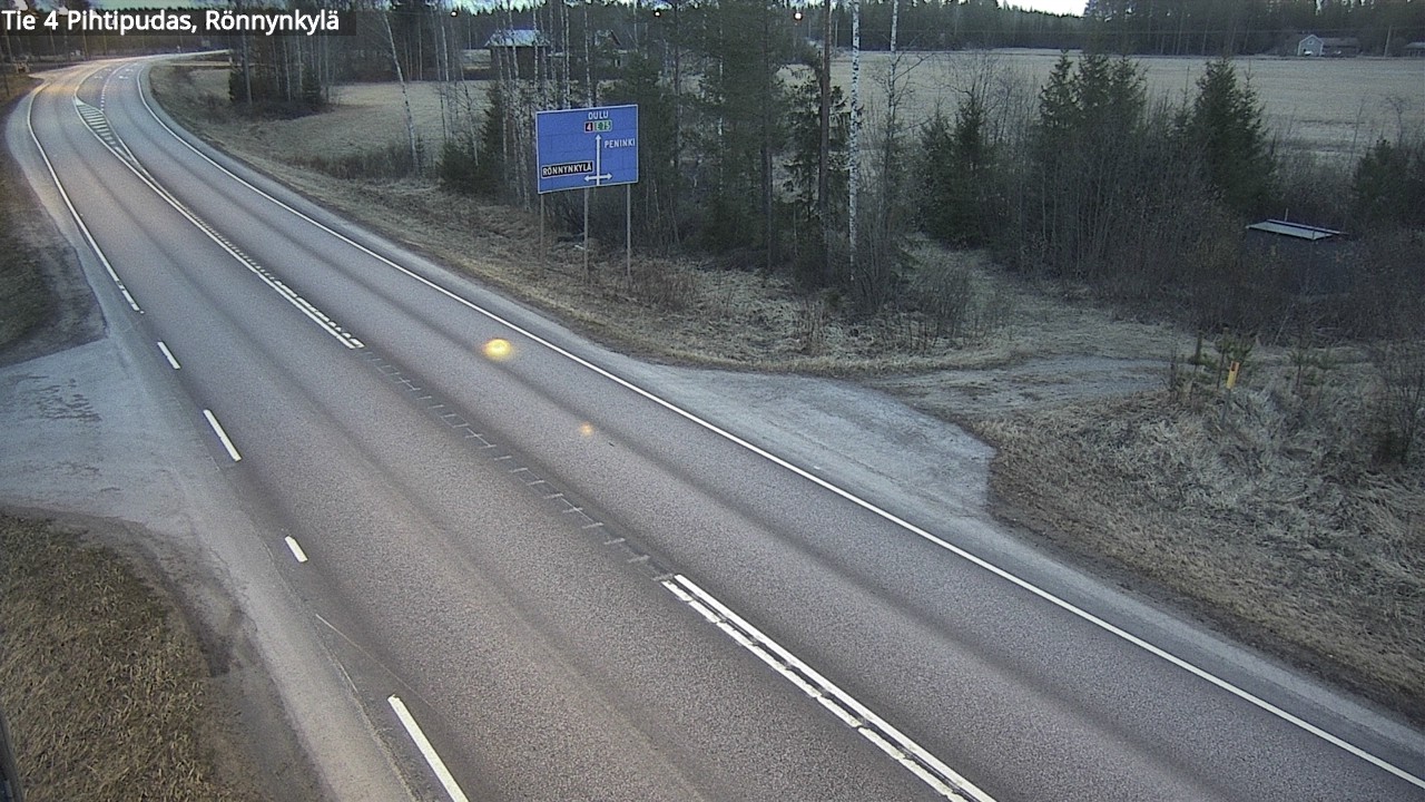 Weather Camera Image Road 4 Pihtipudas, Rönnynkylä, Pihtipudas, Keski-Suomi