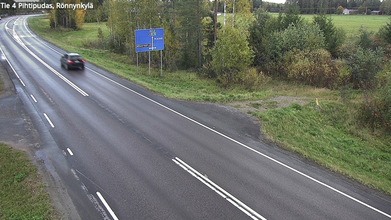 Weather Camera Image Road 4 Pihtipudas, Rönnynkylä, Pihtipudas, Keski-Suomi
