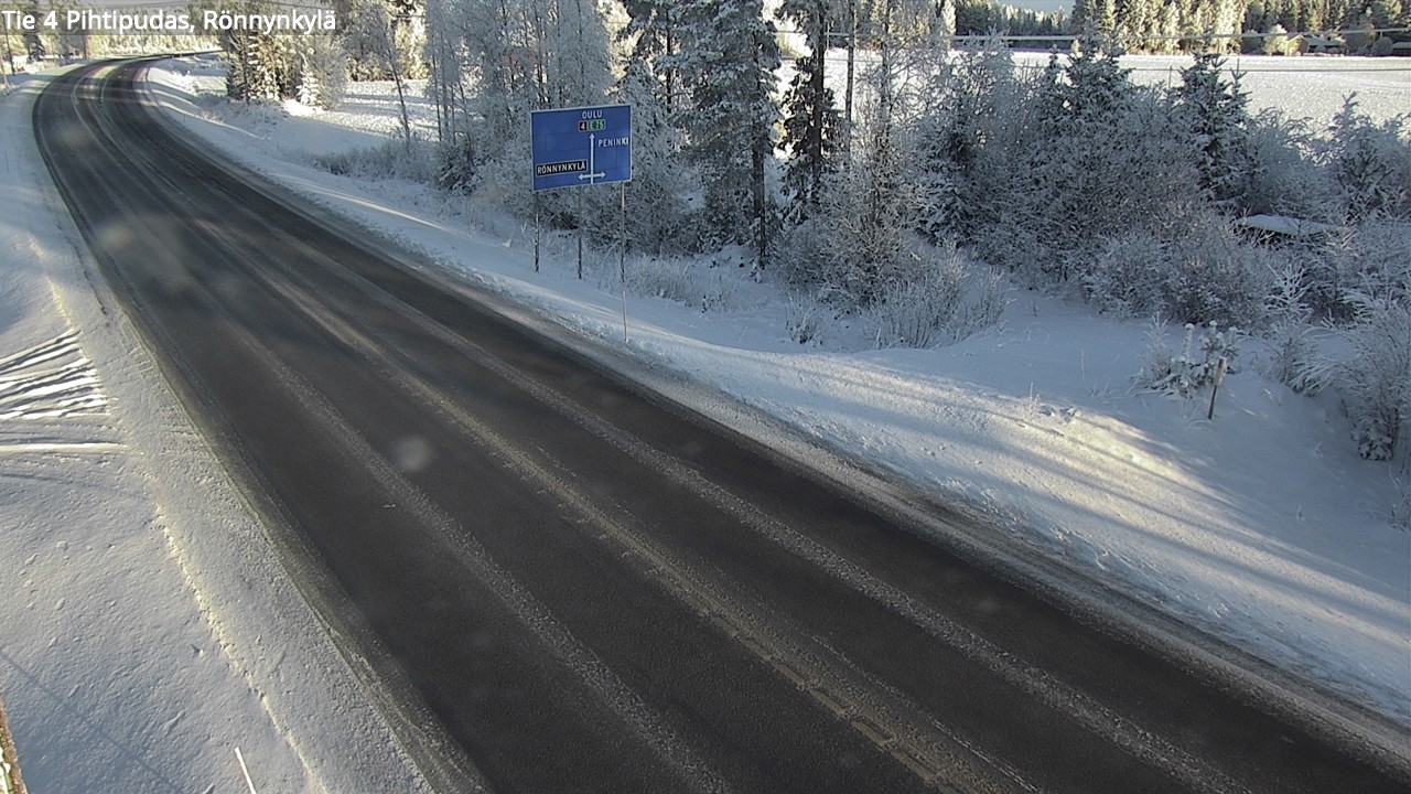 Weather Camera Image Väg 4 Pihtipudas, Rönnynkylä, Pihtipudas, Keski-Suomi