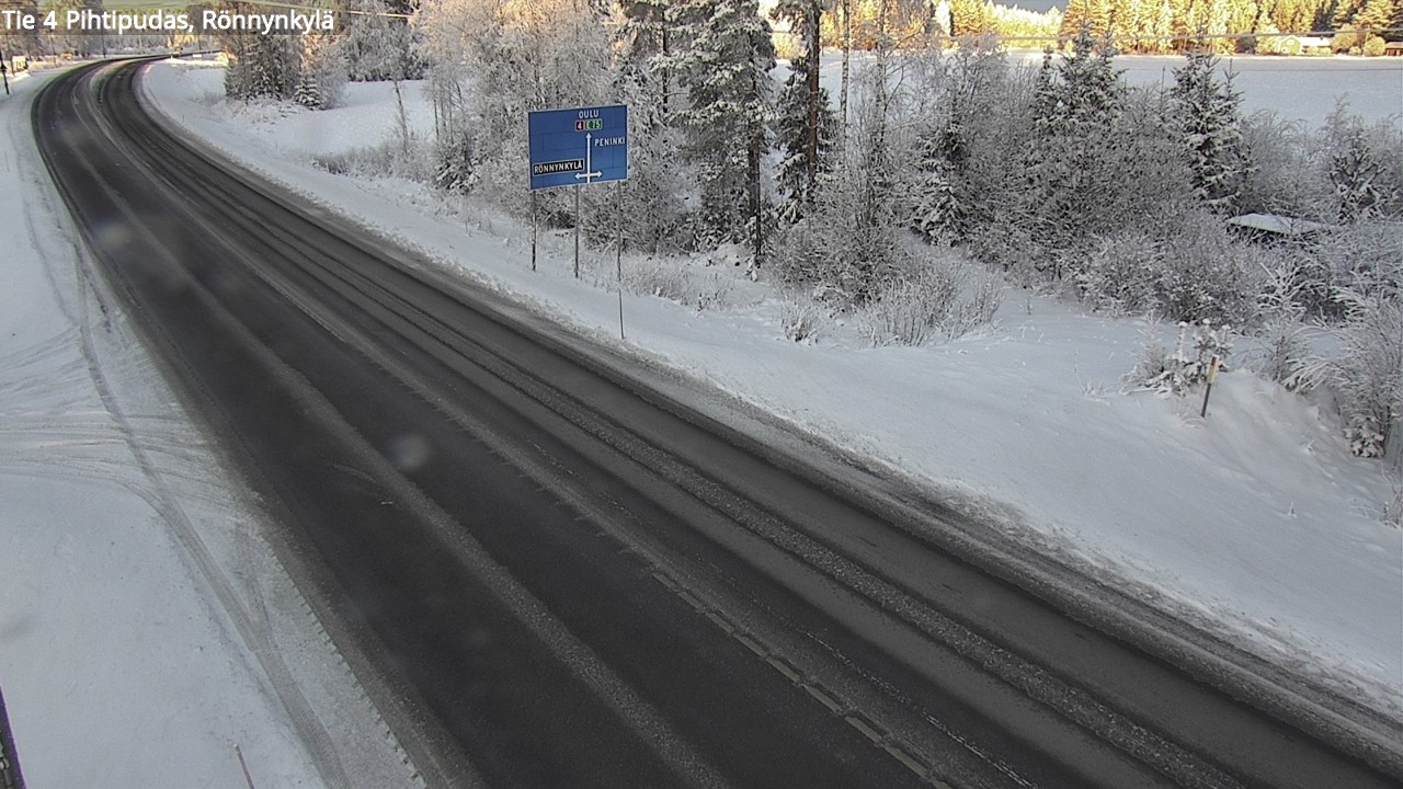 Weather Camera Image Väg 4 Pihtipudas, Rönnynkylä, Pihtipudas, Keski-Suomi