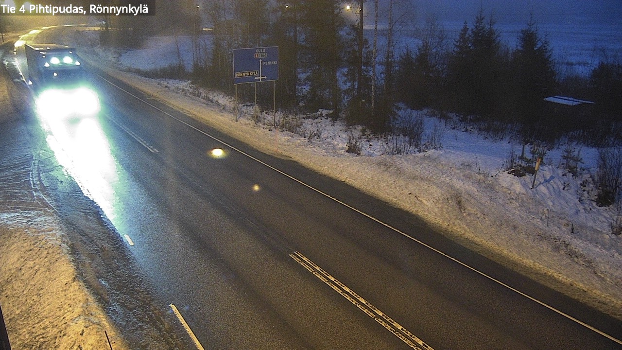 Weather Camera Image Väg 4 Pihtipudas, Rönnynkylä, Pihtipudas, Keski-Suomi