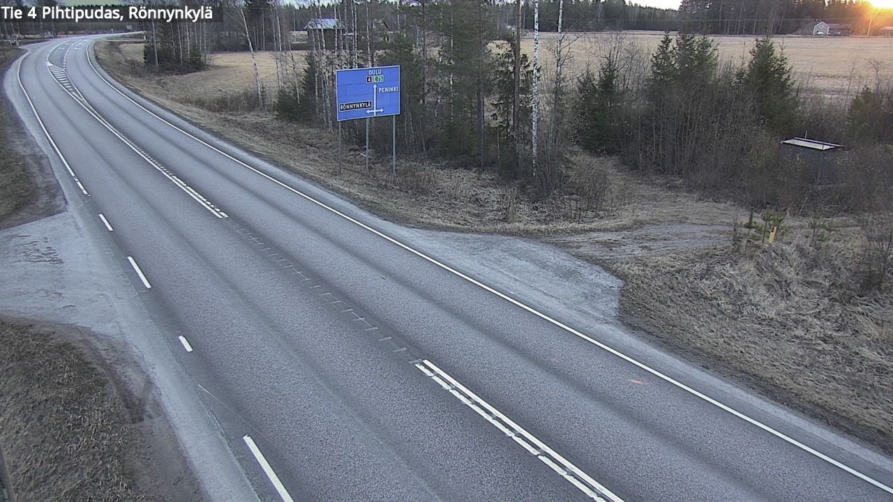 Weather Camera Image Road 4 Pihtipudas, Rönnynkylä, Pihtipudas, Keski-Suomi