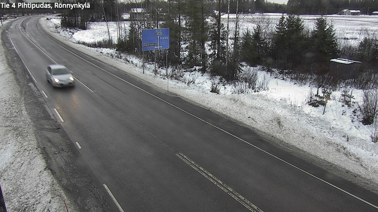 Weather Camera Image Väg 4 Pihtipudas, Rönnynkylä, Pihtipudas, Keski-Suomi