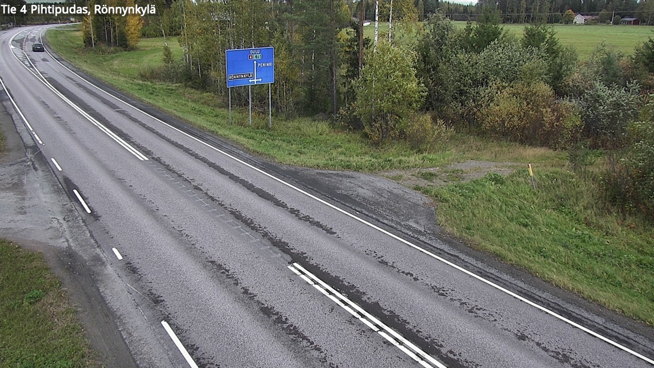 Weather Camera Image Väg 4 Pihtipudas, Rönnynkylä, Pihtipudas, Keski-Suomi