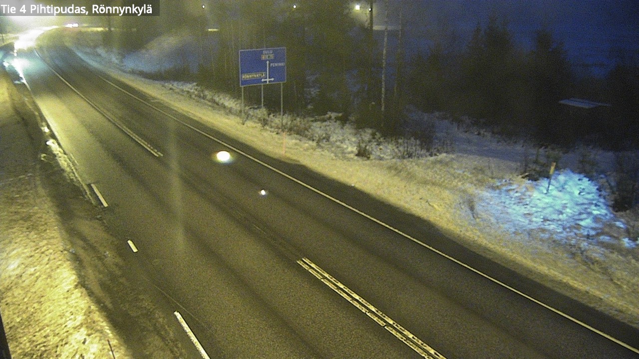 Weather Camera Image Väg 4 Pihtipudas, Rönnynkylä, Pihtipudas, Keski-Suomi