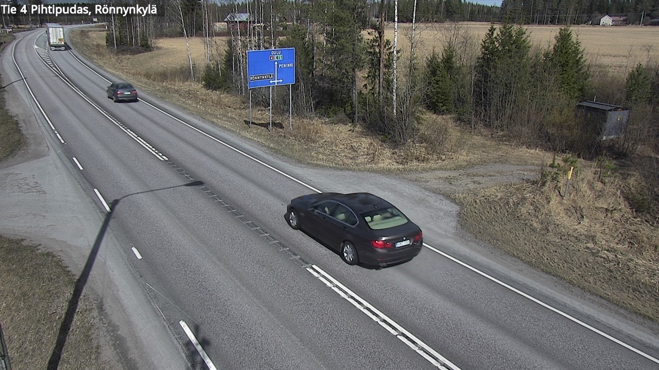 Weather Camera Image Väg 4 Pihtipudas, Rönnynkylä, Pihtipudas, Keski-Suomi