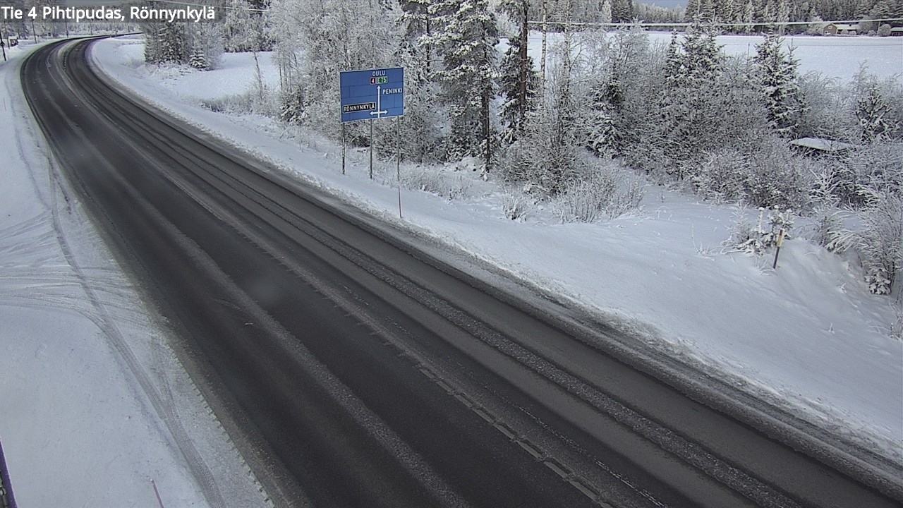 Weather Camera Image Väg 4 Pihtipudas, Rönnynkylä, Pihtipudas, Keski-Suomi
