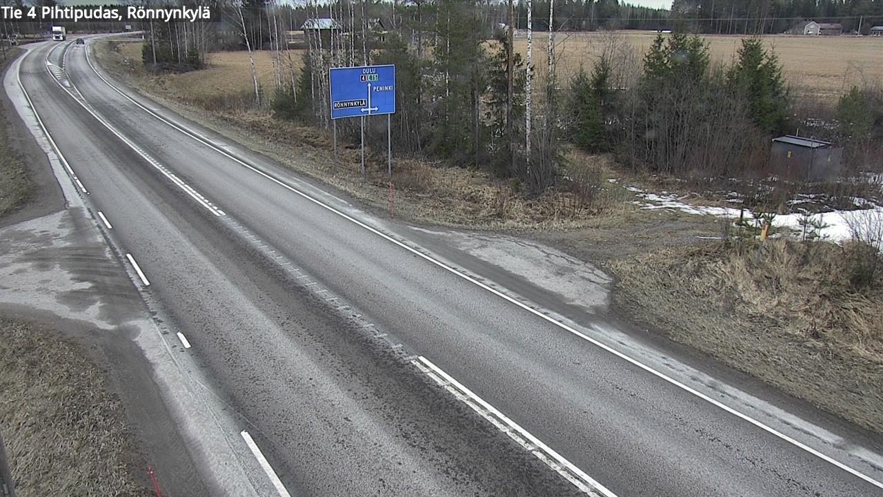 Weather Camera Image Road 4 Pihtipudas, Rönnynkylä, Pihtipudas, Keski-Suomi
