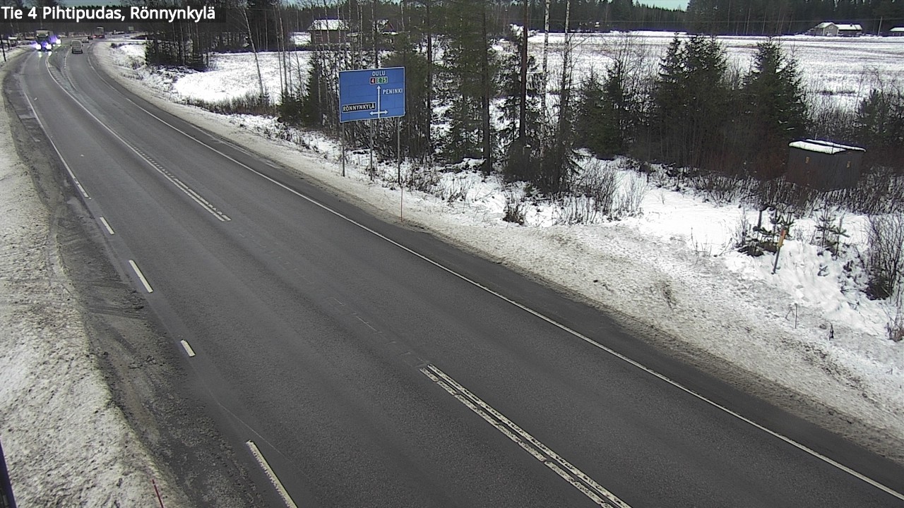 Weather Camera Image Väg 4 Pihtipudas, Rönnynkylä, Pihtipudas, Keski-Suomi