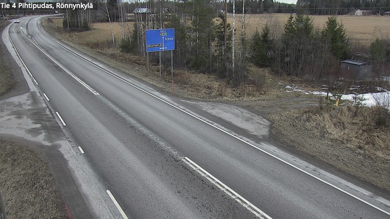 Weather Camera Image Road 4 Pihtipudas, Rönnynkylä, Pihtipudas, Keski-Suomi