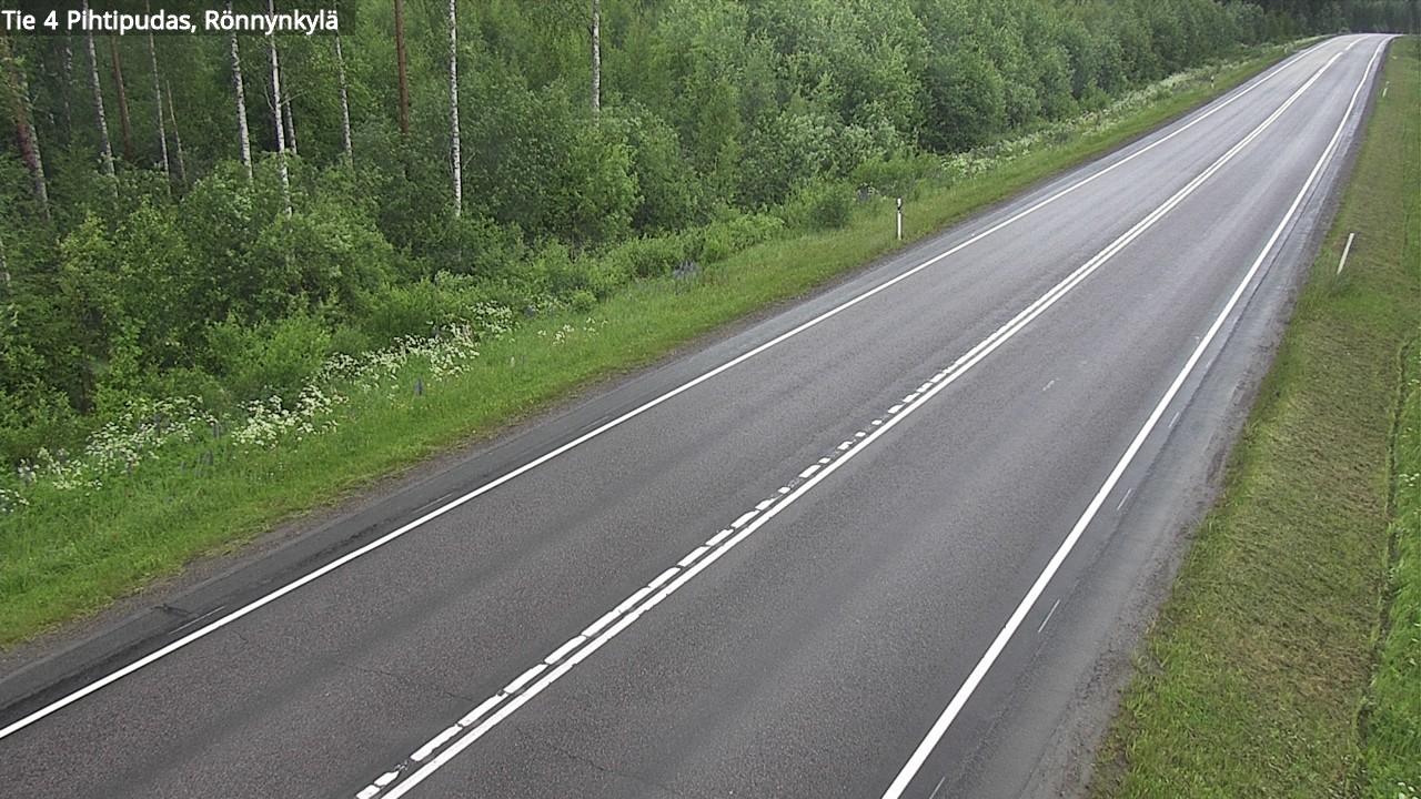 Weather Camera Image Road 4 Pihtipudas, Rönnynkylä, Pihtipudas, Keski-Suomi