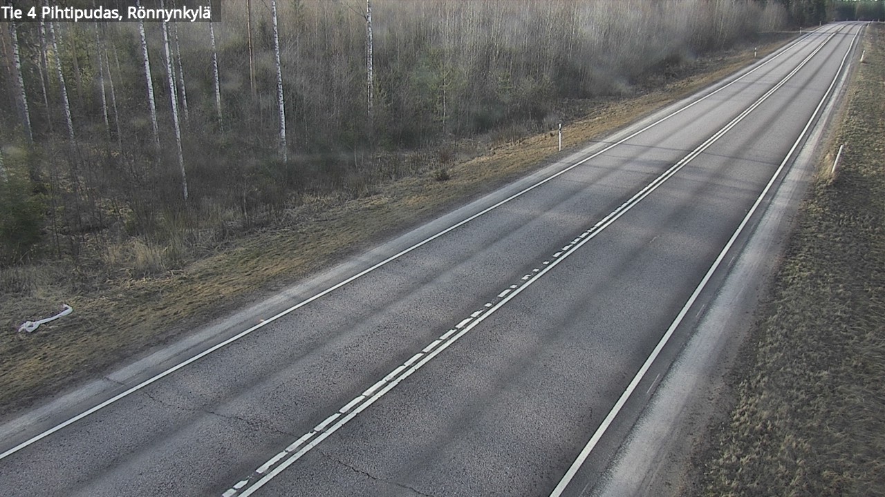 Weather Camera Image Väg 4 Pihtipudas, Rönnynkylä, Pihtipudas, Keski-Suomi