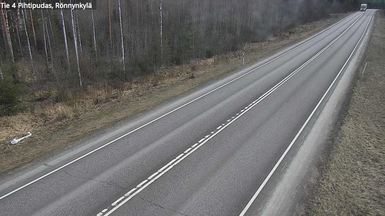 Weather Camera Image Väg 4 Pihtipudas, Rönnynkylä, Pihtipudas, Keski-Suomi