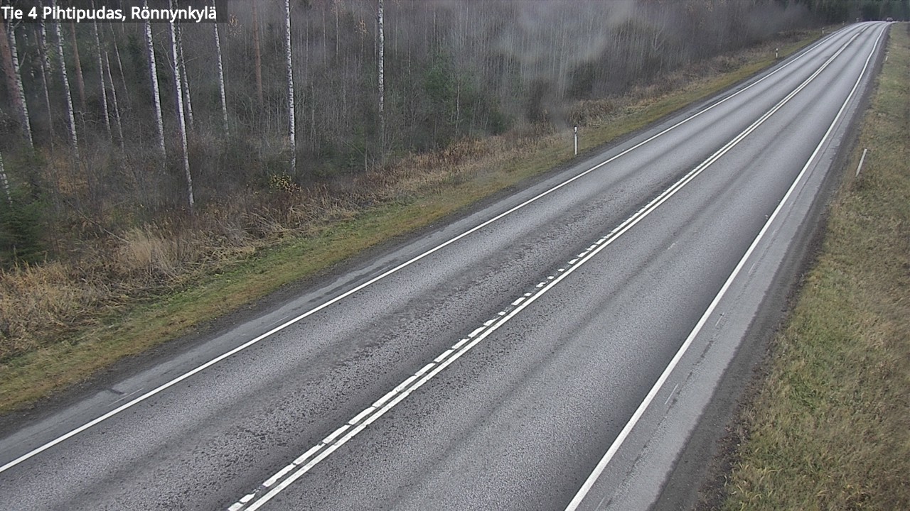 Weather Camera Image Väg 4 Pihtipudas, Rönnynkylä, Pihtipudas, Keski-Suomi