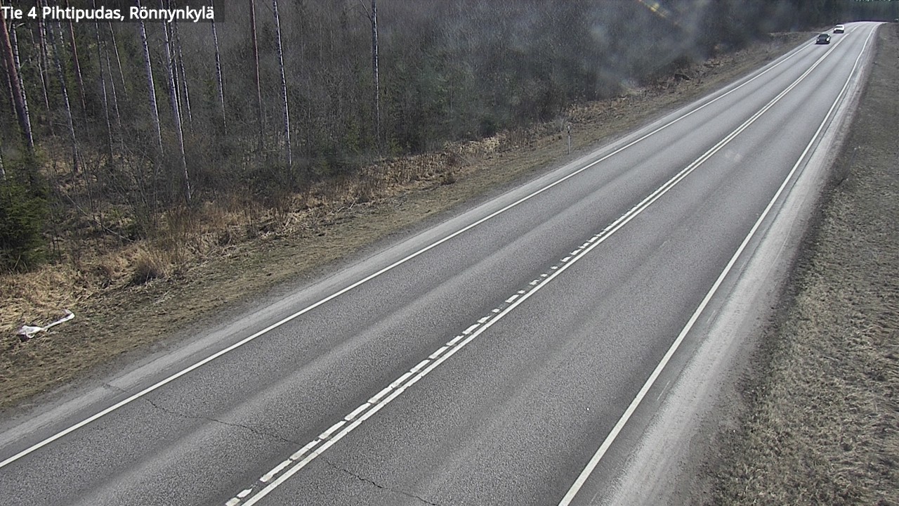 Weather Camera Image Väg 4 Pihtipudas, Rönnynkylä, Pihtipudas, Keski-Suomi