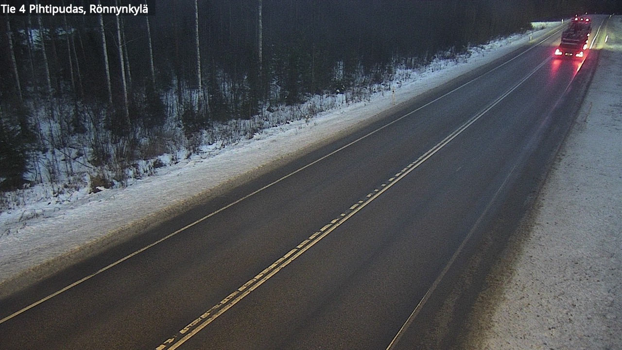 Weather Camera Image Road 4 Pihtipudas, Rönnynkylä, Pihtipudas, Keski-Suomi