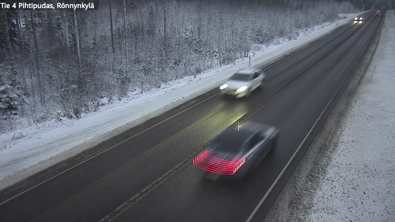 Weather Camera Image Väg 4 Pihtipudas, Rönnynkylä, Pihtipudas, Keski-Suomi