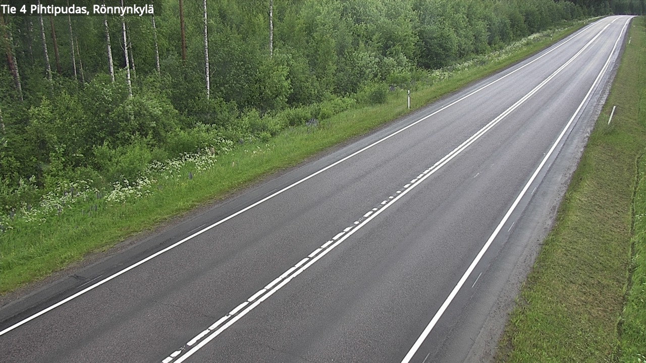 Weather Camera Image Road 4 Pihtipudas, Rönnynkylä, Pihtipudas, Keski-Suomi