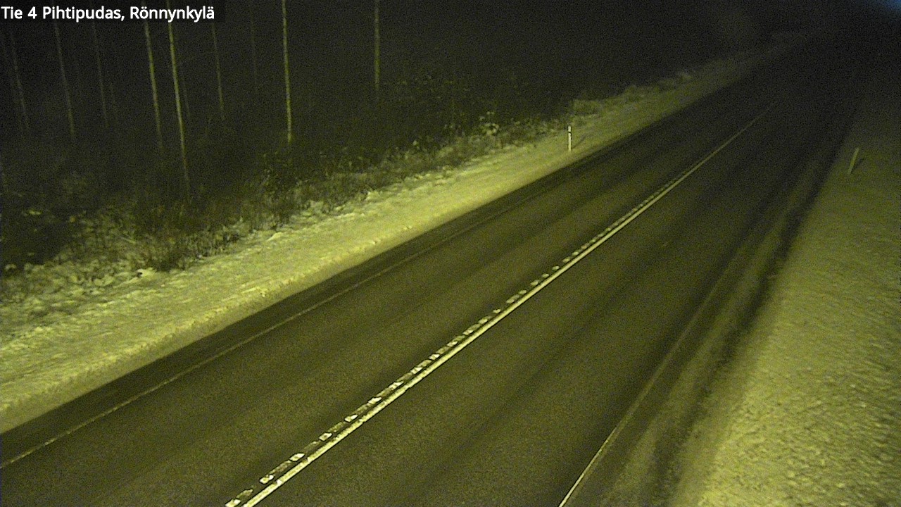 Weather Camera Image Väg 4 Pihtipudas, Rönnynkylä, Pihtipudas, Keski-Suomi