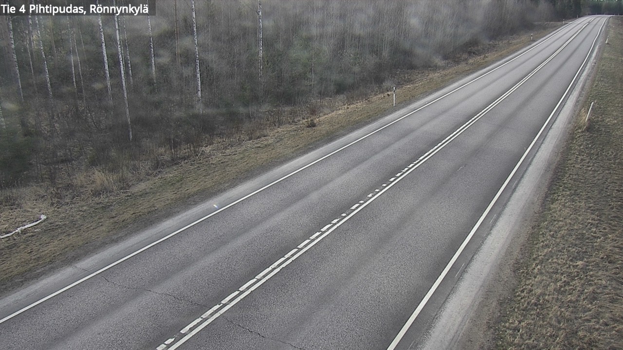 Weather Camera Image Road 4 Pihtipudas, Rönnynkylä, Pihtipudas, Keski-Suomi
