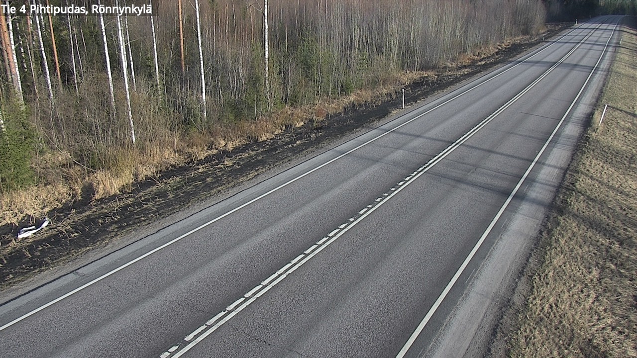 Weather Camera Image Väg 4 Pihtipudas, Rönnynkylä, Pihtipudas, Keski-Suomi