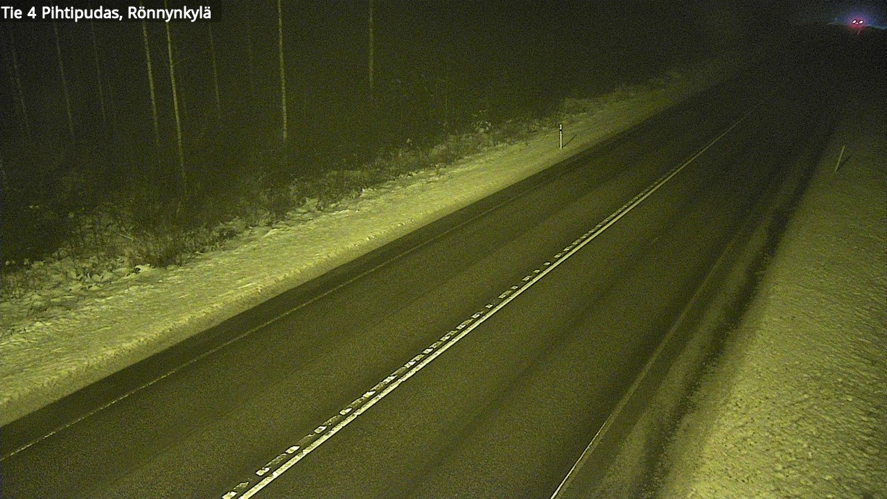 Weather Camera Image Väg 4 Pihtipudas, Rönnynkylä, Pihtipudas, Keski-Suomi