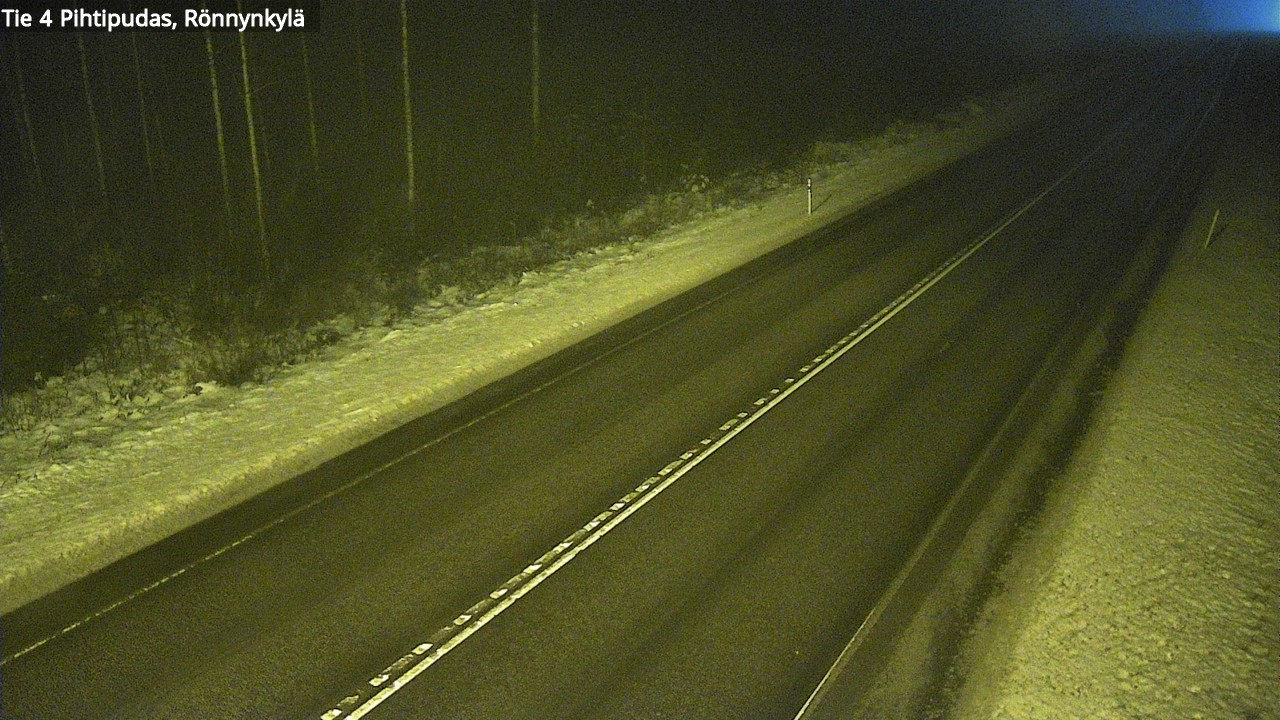 Weather Camera Image Väg 4 Pihtipudas, Rönnynkylä, Pihtipudas, Keski-Suomi