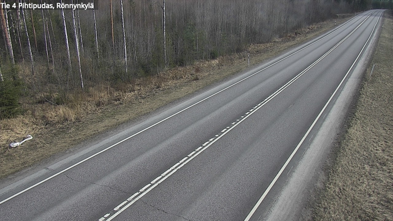 Weather Camera Image Väg 4 Pihtipudas, Rönnynkylä, Pihtipudas, Keski-Suomi