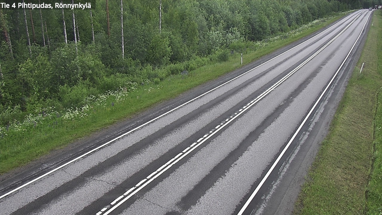 Weather Camera Image Väg 4 Pihtipudas, Rönnynkylä, Pihtipudas, Keski-Suomi