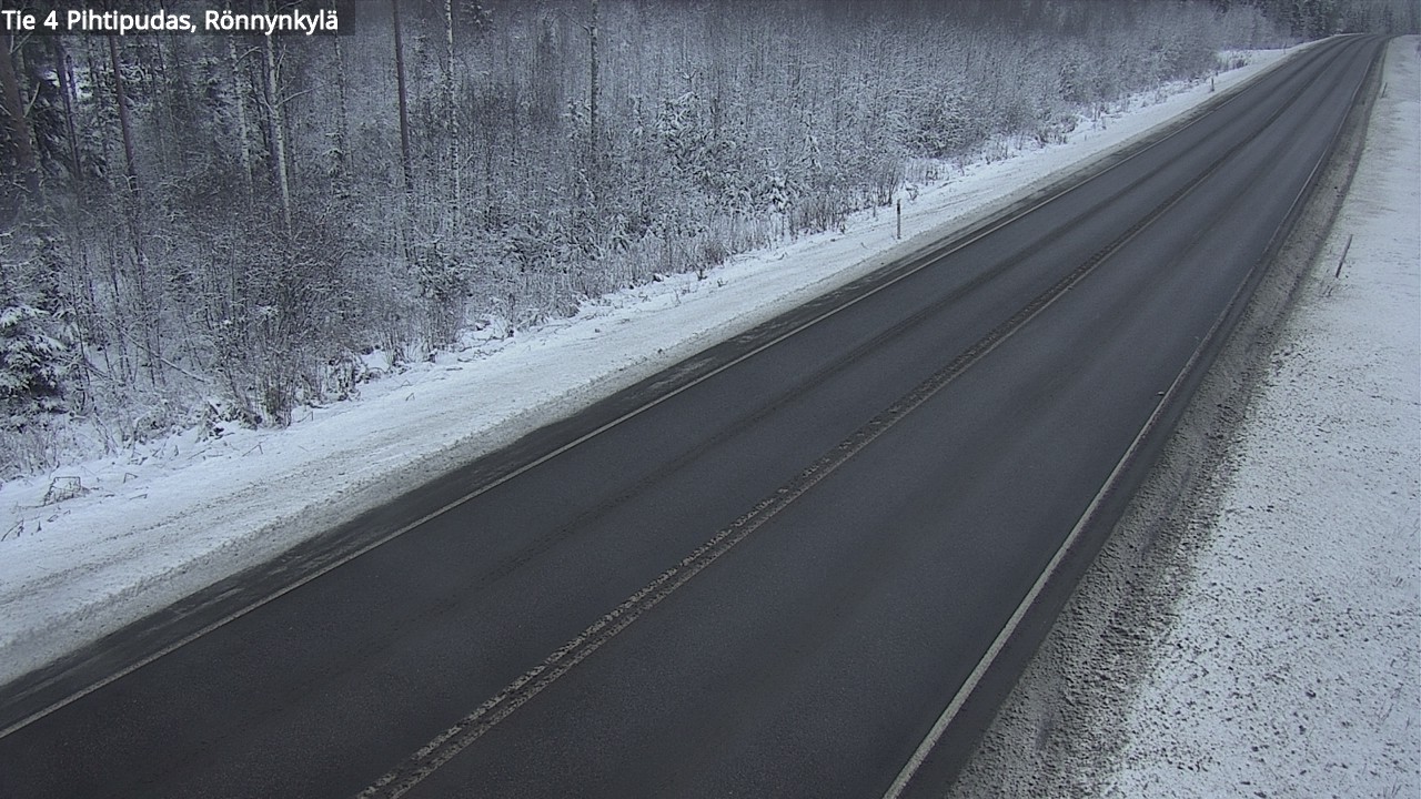 Weather Camera Image Väg 4 Pihtipudas, Rönnynkylä, Pihtipudas, Keski-Suomi