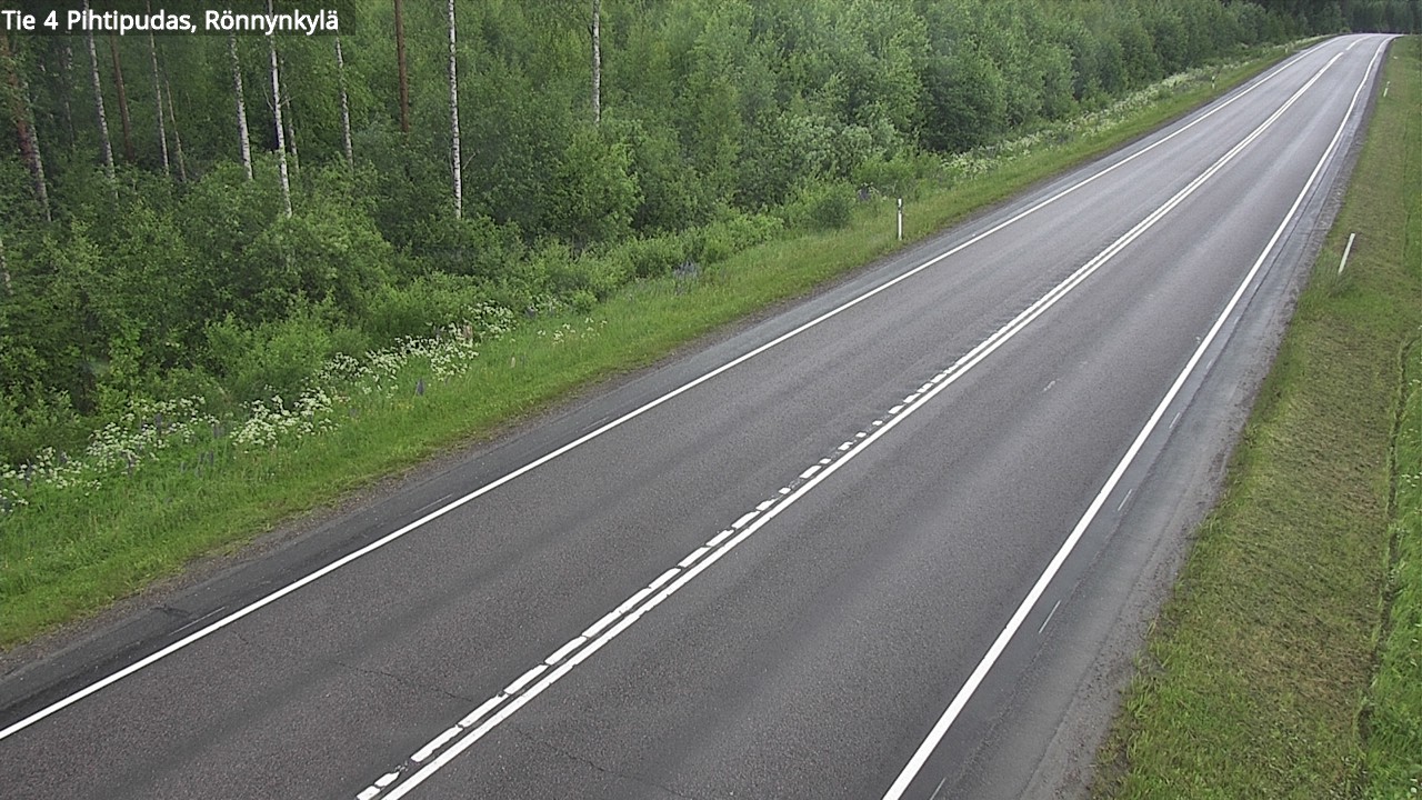 Weather Camera Image Road 4 Pihtipudas, Rönnynkylä, Pihtipudas, Keski-Suomi