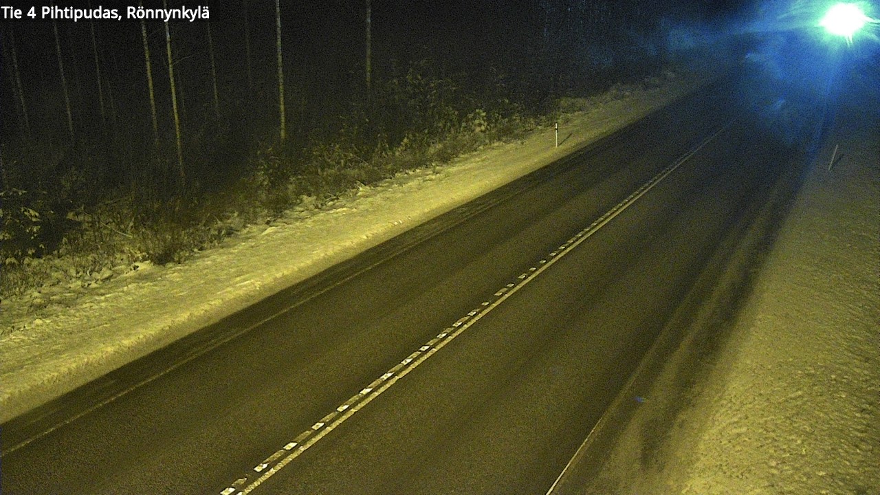Weather Camera Image Väg 4 Pihtipudas, Rönnynkylä, Pihtipudas, Keski-Suomi