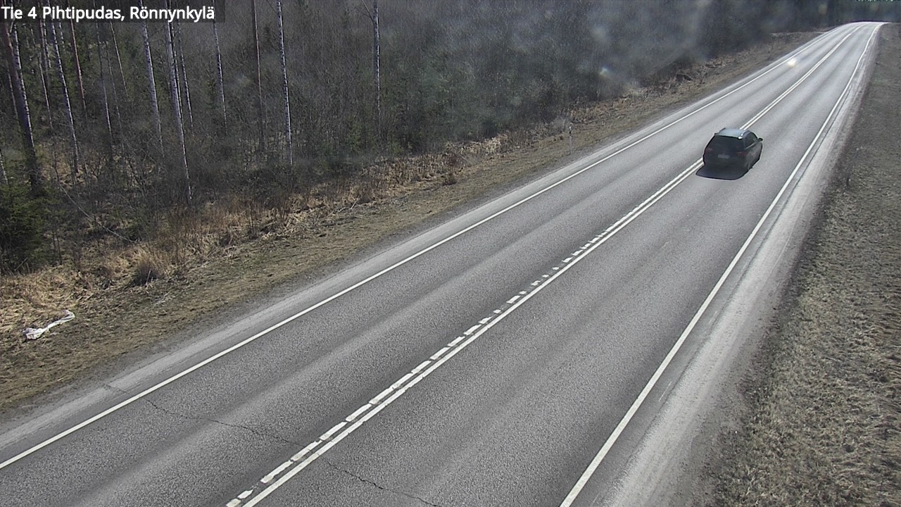 Weather Camera Image Väg 4 Pihtipudas, Rönnynkylä, Pihtipudas, Keski-Suomi