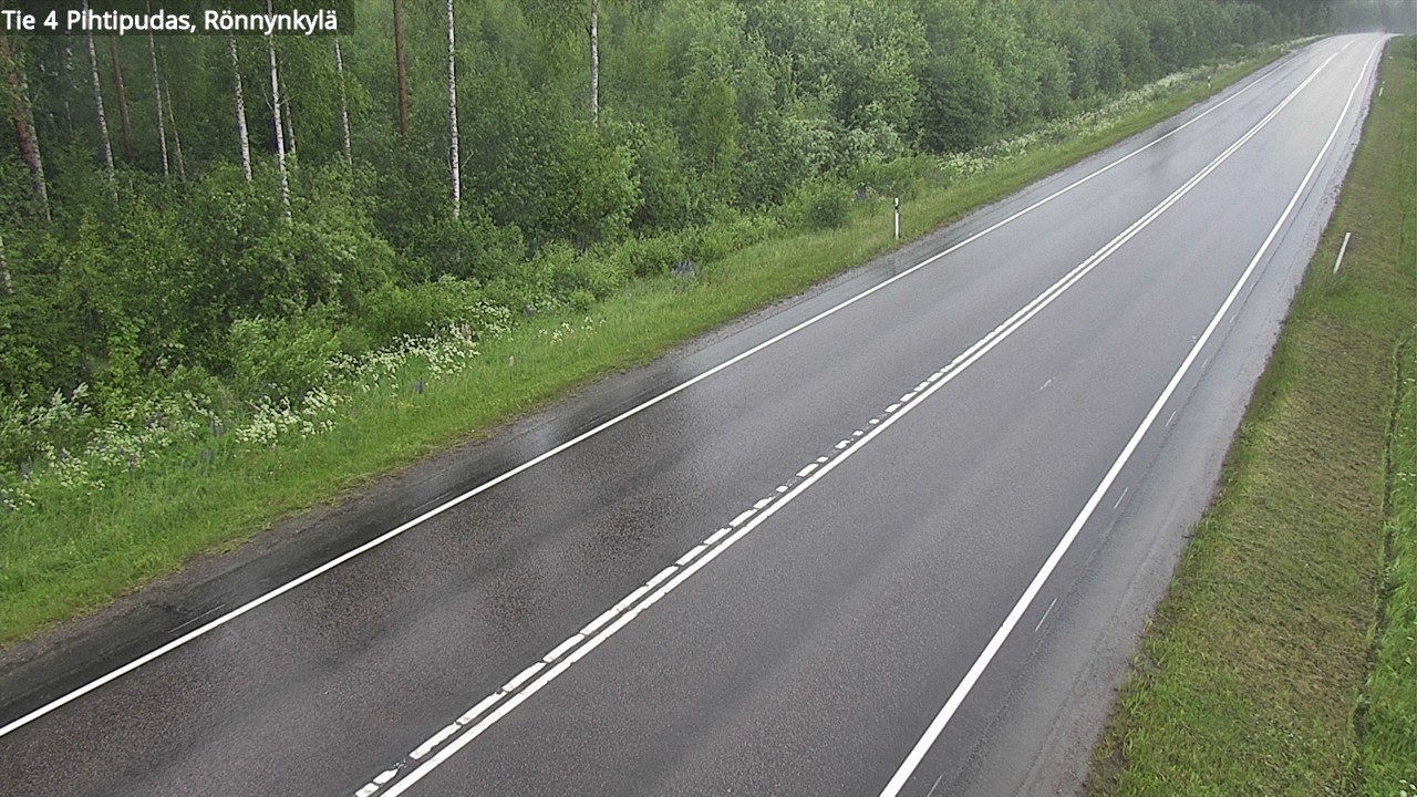 Weather Camera Image Road 4 Pihtipudas, Rönnynkylä, Pihtipudas, Keski-Suomi