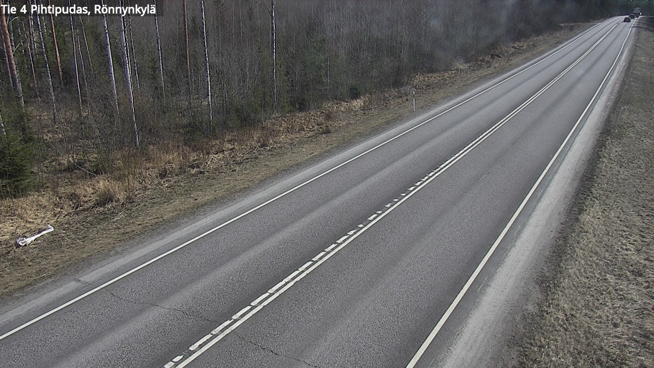 Weather Camera Image Väg 4 Pihtipudas, Rönnynkylä, Pihtipudas, Keski-Suomi