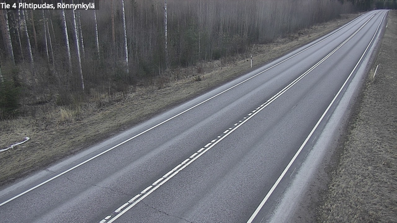 Weather Camera Image Road 4 Pihtipudas, Rönnynkylä, Pihtipudas, Keski-Suomi