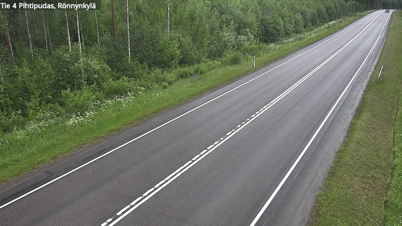 Weather Camera Image Road 4 Pihtipudas, Rönnynkylä, Pihtipudas, Keski-Suomi