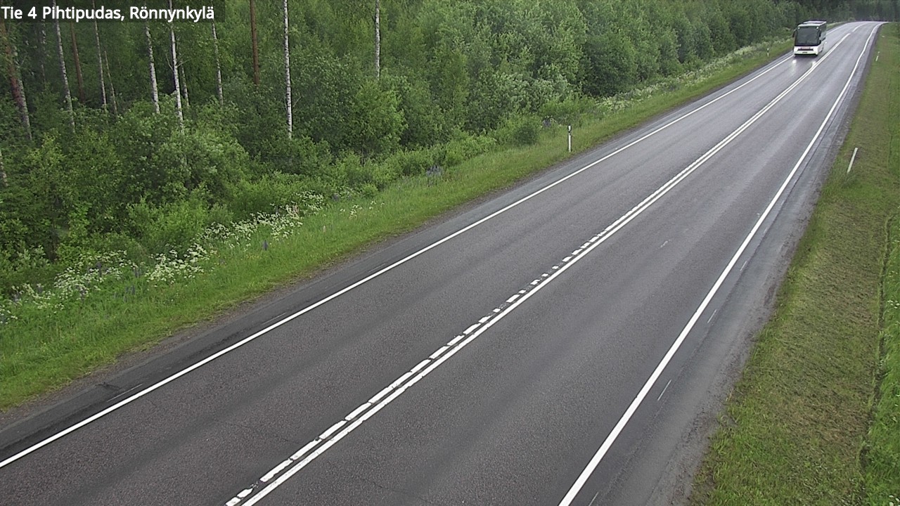 Weather Camera Image Road 4 Pihtipudas, Rönnynkylä, Pihtipudas, Keski-Suomi