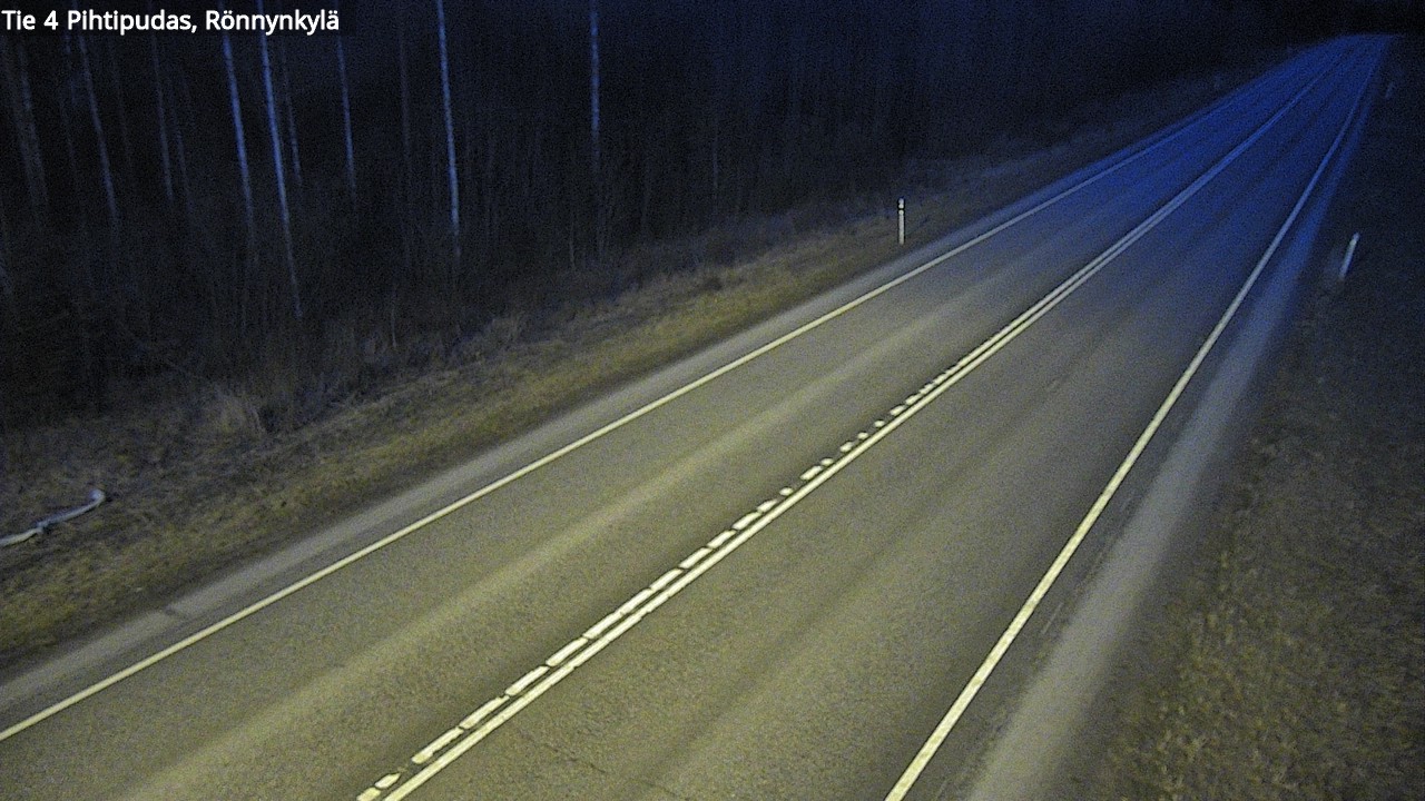 Weather Camera Image Väg 4 Pihtipudas, Rönnynkylä, Pihtipudas, Keski-Suomi