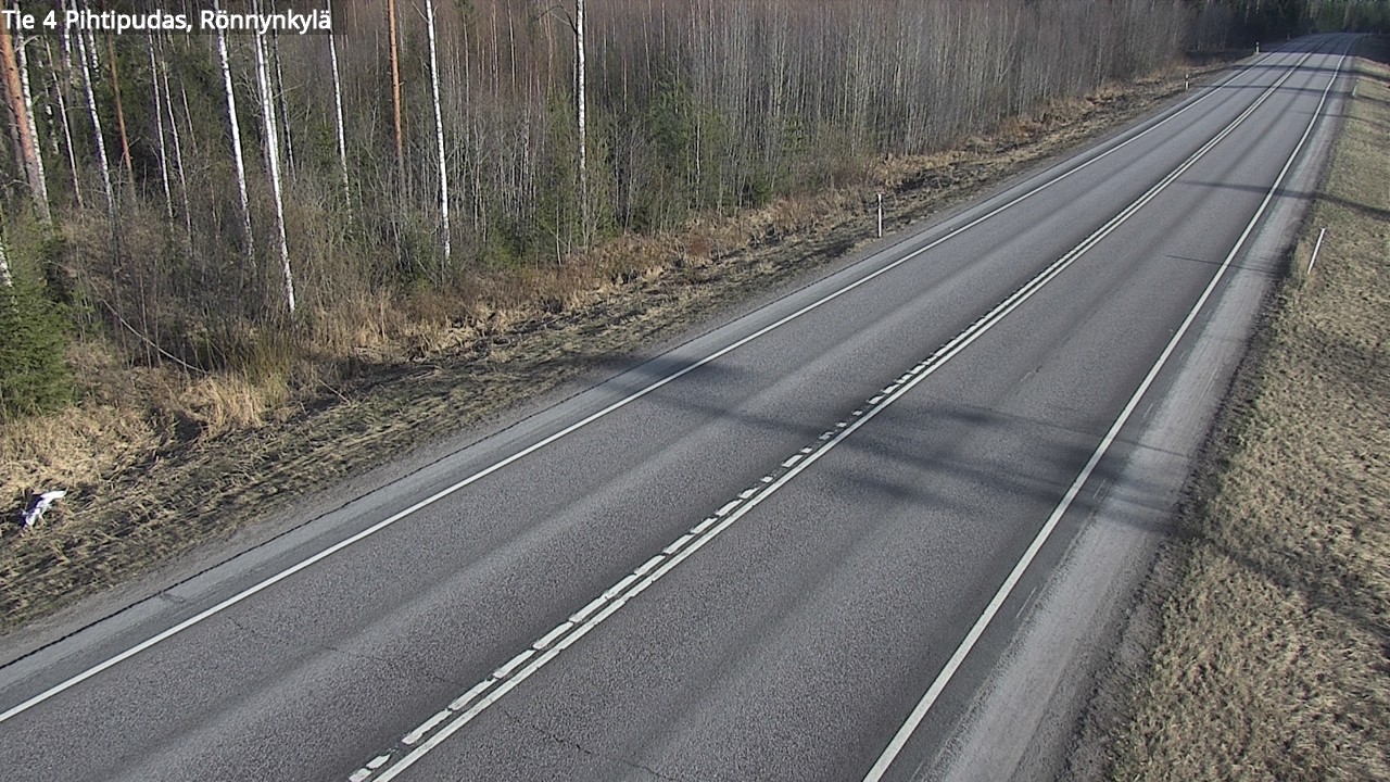 Weather Camera Image Väg 4 Pihtipudas, Rönnynkylä, Pihtipudas, Keski-Suomi