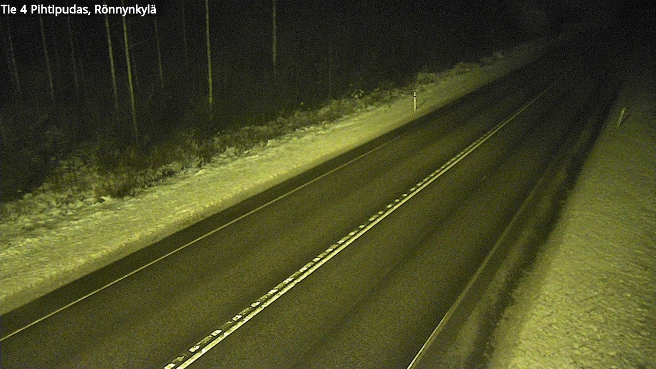 Weather Camera Image Väg 4 Pihtipudas, Rönnynkylä, Pihtipudas, Keski-Suomi