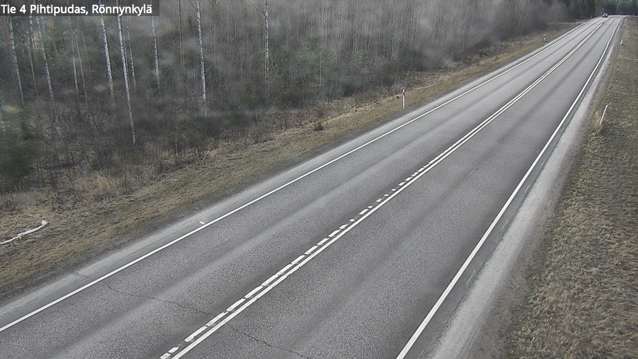Weather Camera Image Road 4 Pihtipudas, Rönnynkylä, Pihtipudas, Keski-Suomi