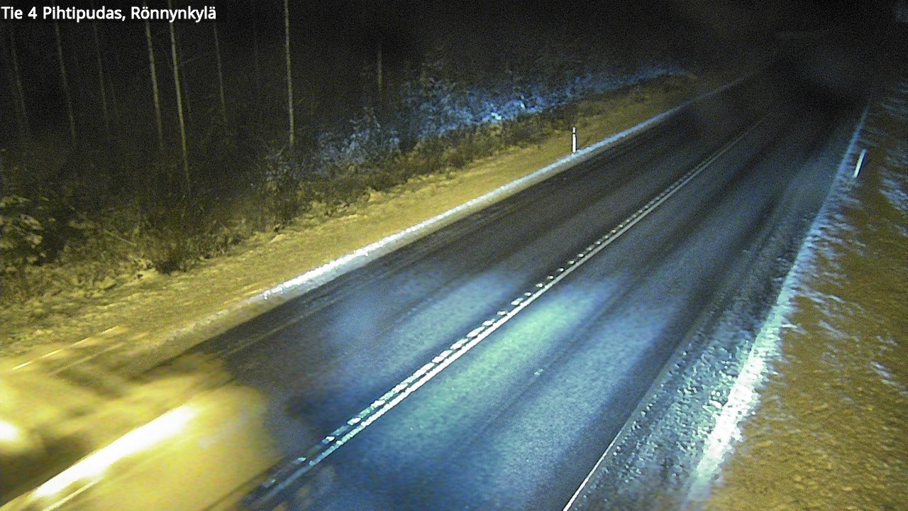 Weather Camera Image Väg 4 Pihtipudas, Rönnynkylä, Pihtipudas, Keski-Suomi