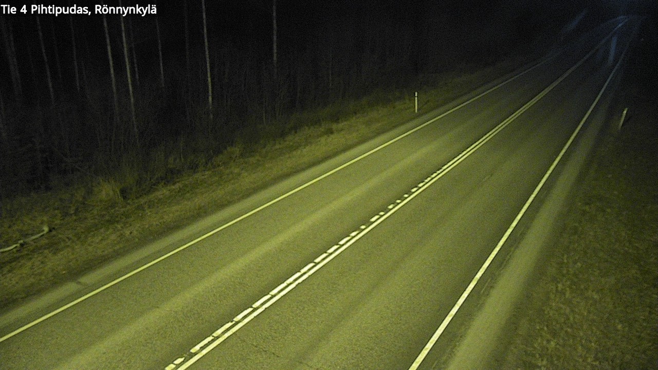 Weather Camera Image Väg 4 Pihtipudas, Rönnynkylä, Pihtipudas, Keski-Suomi