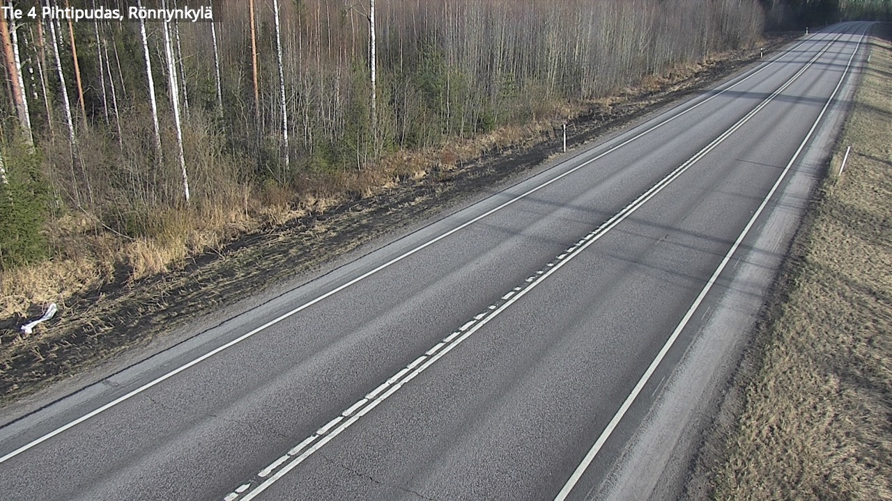Weather Camera Image Väg 4 Pihtipudas, Rönnynkylä, Pihtipudas, Keski-Suomi