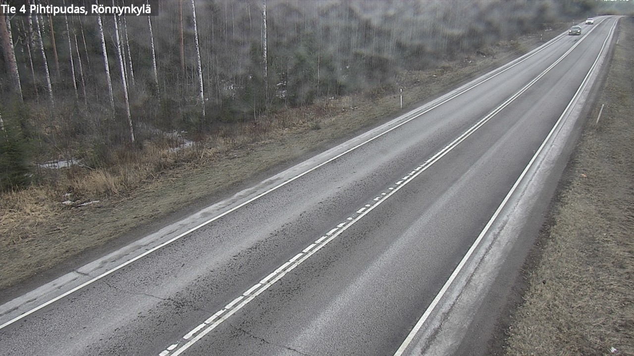 Weather Camera Image Road 4 Pihtipudas, Rönnynkylä, Pihtipudas, Keski-Suomi