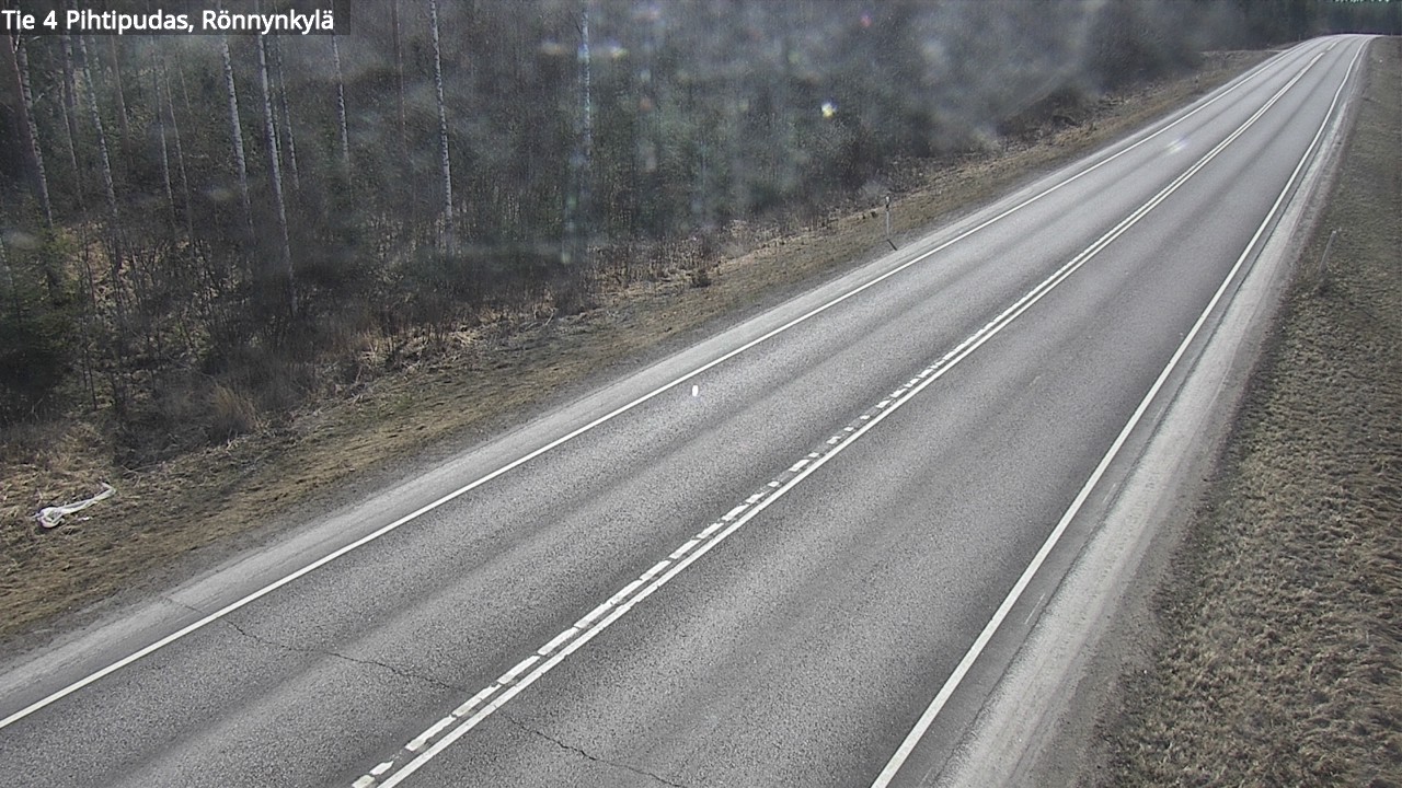 Weather Camera Image Väg 4 Pihtipudas, Rönnynkylä, Pihtipudas, Keski-Suomi